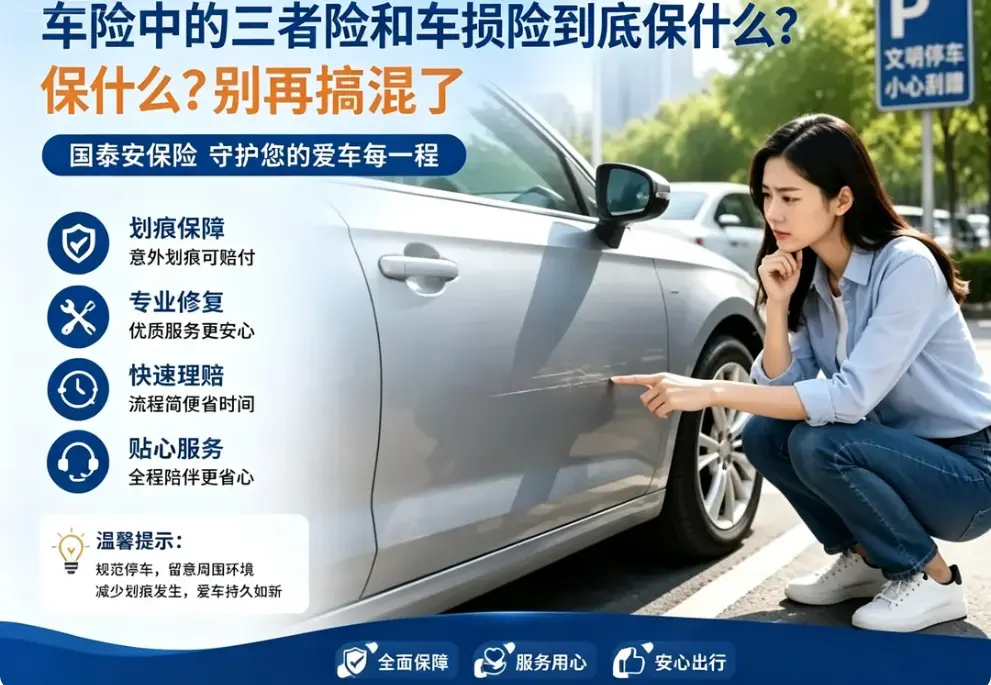 车险中的三者险和车损险到底保什么？别再搞混了(图1)