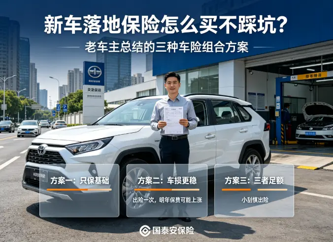 新车落地保险怎么买不踩坑？老车主总结的三种车险组合方案(图1)