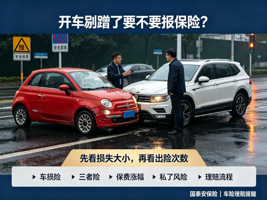 开车剐蹭了要不要报保险?处理不好明年保费涨得肉疼(图1) 开车剐蹭了要不要报保险?处理不好明年保费涨得肉疼(图1)