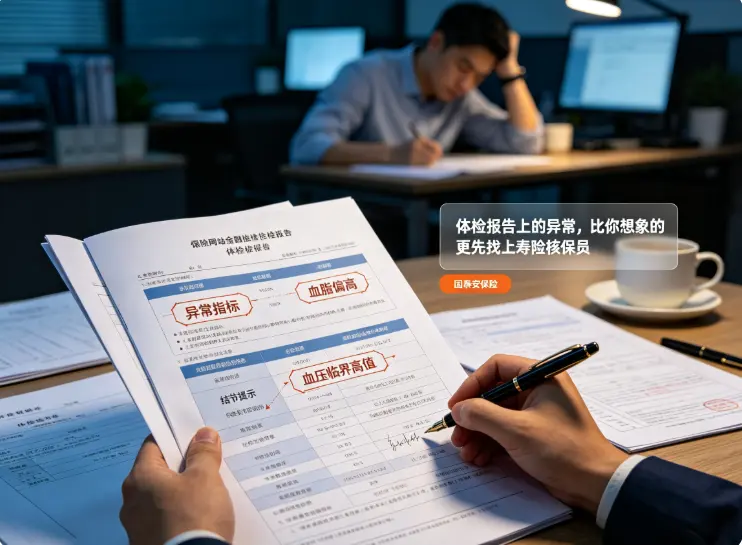 体检报告上的异常,比你想象的更先找上寿险核保员(图1) 体检报告上的异常,比你想象的更先找上寿险核保员(图1)